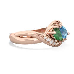 Emerald Summer Winds 14K Rose Gold ring R5342