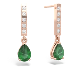 matching earrings - Art Deco Diamond Drop