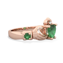 Citrine Claddagh Keepsake 14K Rose Gold ring R5245