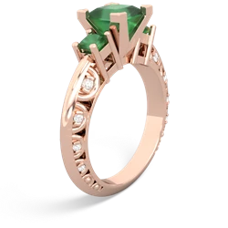 London Topaz Eternal Embrace Engagement 14K Rose Gold ring C2001