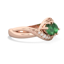 Emerald Summer Winds 14K Rose Gold ring R5342