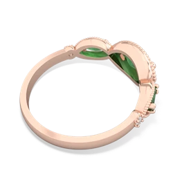 Ruby Milgrain Marquise 14K Rose Gold ring R5700