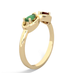 Emerald Infinity 14K Yellow Gold ring R5050