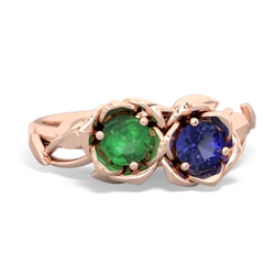 Emerald Rose Garden 14K Rose Gold ring R5510