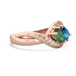 Emerald Summer Winds 14K Rose Gold ring R5342