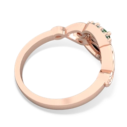 Emerald Love Nest 14K Rose Gold ring R5860