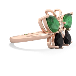 Emerald Butterfly 14K Rose Gold ring R2215