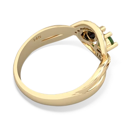 Emerald Summer Winds 14K Yellow Gold ring R5342