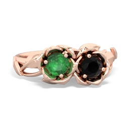 Emerald Rose Garden 14K Rose Gold ring R5510