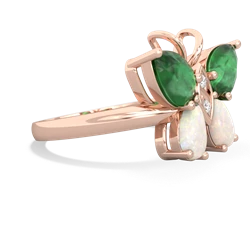 Emerald Butterfly 14K Rose Gold ring R2215