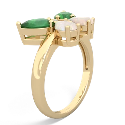 Emerald Butterfly 14K Yellow Gold ring R2215