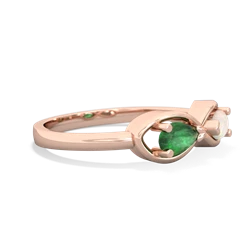 Emerald Infinity 14K Rose Gold ring R5050