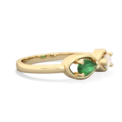 Emerald Infinity 14K Yellow Gold ring R5050