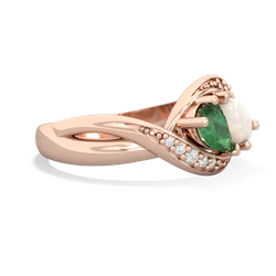 Emerald Summer Winds 14K Rose Gold ring R5342