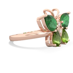 Emerald Butterfly 14K Rose Gold ring R2215