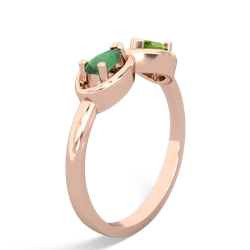 Emerald Infinity 14K Rose Gold ring R5050