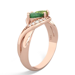 Emerald Summer Winds 14K Rose Gold ring R5342