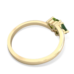 Emerald Sweethearts 14K Yellow Gold ring R5260