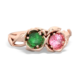 Emerald Rose Garden 14K Rose Gold ring R5510