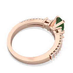 Emerald Classic 7X5mm Oval Engagement 14K Rose Gold ring R26437VL