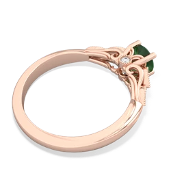 Thumbnail for Emerald Antique Elegance 14K Rose Gold ring R3100 - front view