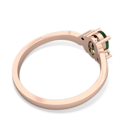 Emerald Elegant Swirl 14K Rose Gold ring R2173