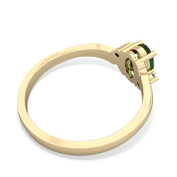 Emerald Elegant Swirl 14K Yellow Gold ring R2173