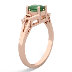 Emerald Swirls 14K Rose Gold ring R2347