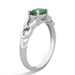 Emerald Links 14K White Gold ring R4032