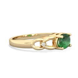 Emerald Links 14K Yellow Gold ring R4032