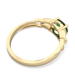 Emerald Links 14K Yellow Gold ring R4032