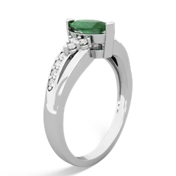 Emerald Royal Marquise 14K White Gold ring R2343