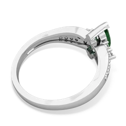 Emerald Royal Marquise 14K White Gold ring R2343