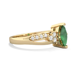 Emerald Royal Marquise 14K Yellow Gold ring R2343