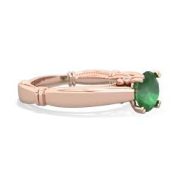 Emerald Renaissance 14K Rose Gold ring R27806RD