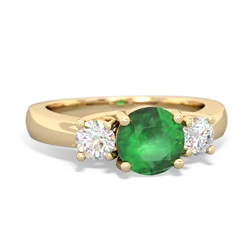 matching engagment rings - Diamond Three Stone Round Trellis