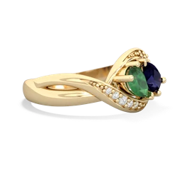 Emerald Summer Winds 14K Yellow Gold ring R5342