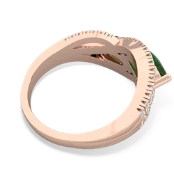 Emerald Diamond Rivers 14K Rose Gold ring R3070