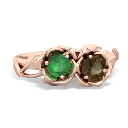 Emerald Rose Garden 14K Rose Gold ring R5510