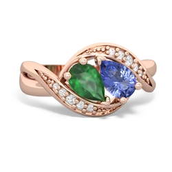 Emerald Summer Winds 14K Rose Gold ring R5342