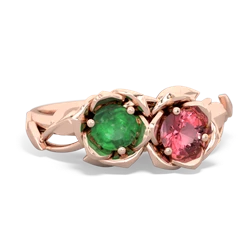 Emerald Rose Garden 14K Rose Gold ring R5510