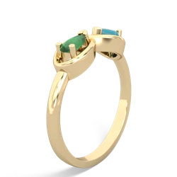 Emerald Infinity 14K Yellow Gold ring R5050