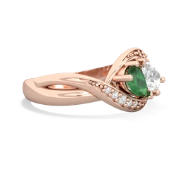 Emerald Summer Winds 14K Rose Gold ring R5342