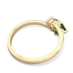 Emerald Sweethearts 14K Yellow Gold ring R5260