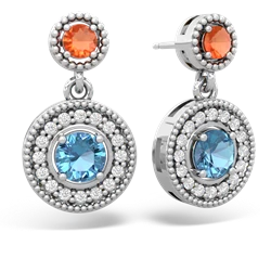 matching earrings - Halo Dangle