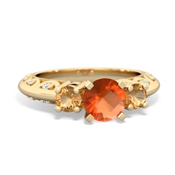 matching engagment rings - Art Deco Eternal Embrace Engagement