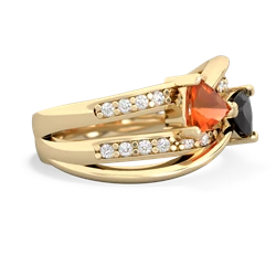 Fire Opal Bowtie 14K Yellow Gold ring R2360