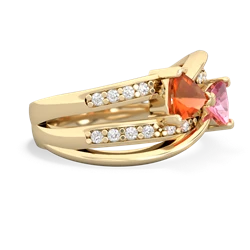 Fire Opal Bowtie 14K Yellow Gold ring R2360