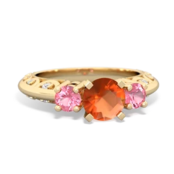 matching engagment rings - Art Deco Eternal Embrace Engagement
