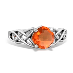 fire_opal celtic rings